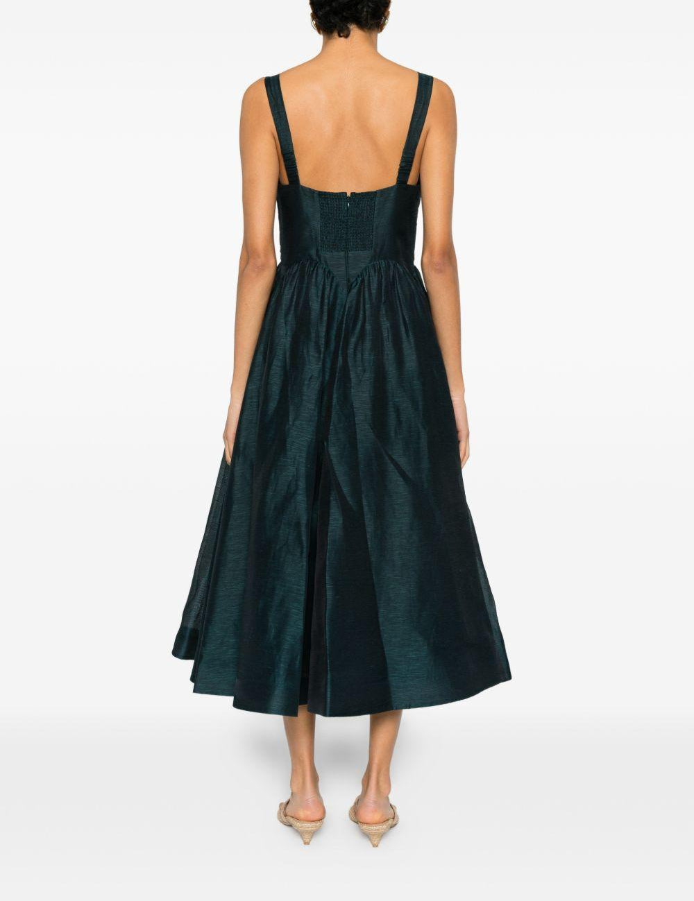 Abito plissettato in blu e verde Zimmermann - donna 