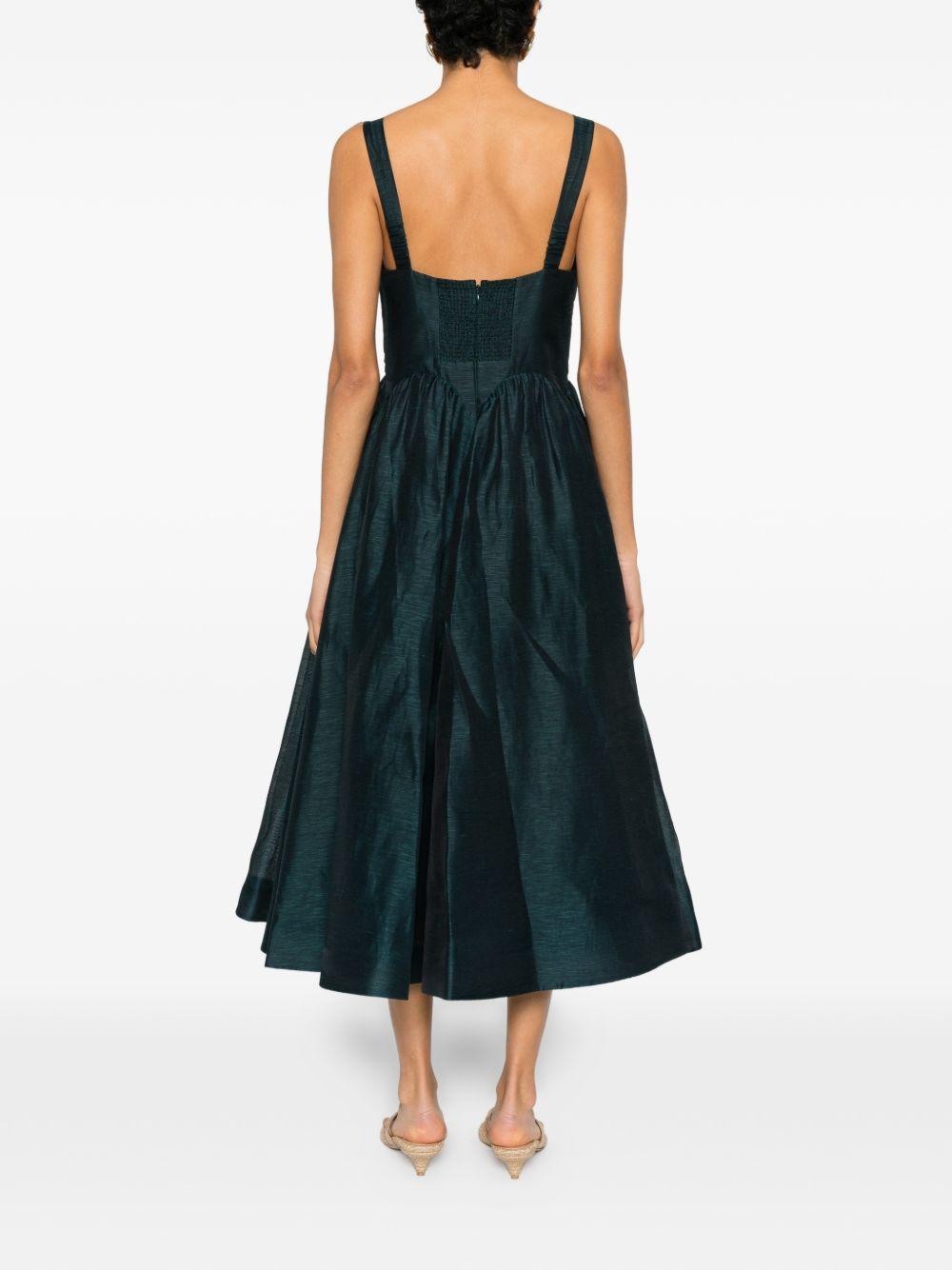 Abito plissettato in blu e verde Zimmermann - donna 