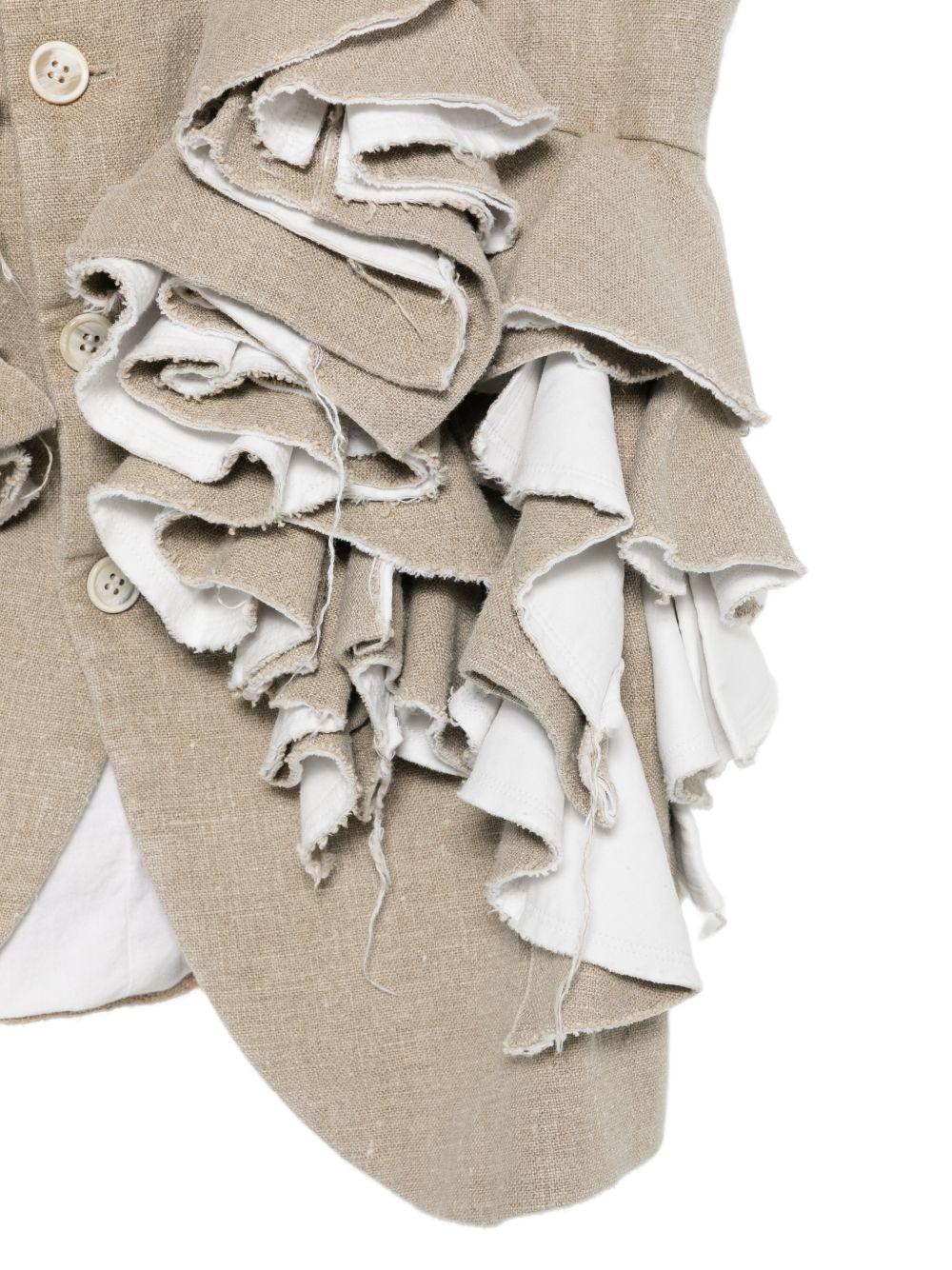 Gilet con ruches in grigio Comme Des Garçons - donna 