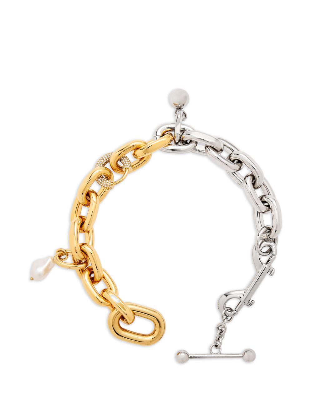 Collana bicolore in argento Rabanne - donna 