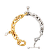 Collana bicolore in argento Rabanne - donna 