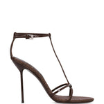 Sandali lidia con design intrecciato in marrone Paris texas - donna 