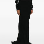 Gonna maxi coda in nero Rick owens - donna 