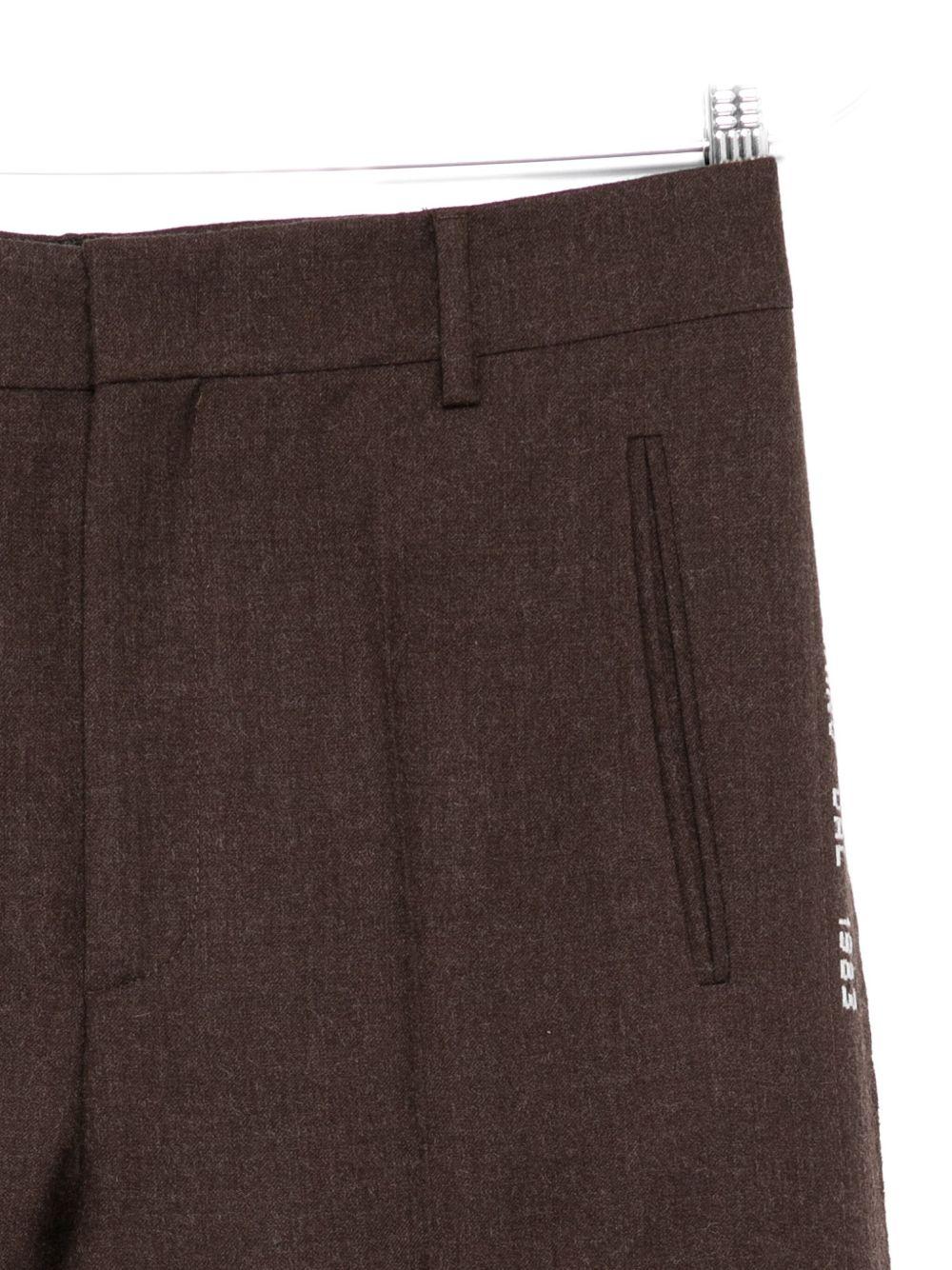 Pantaloni con dettaglio laterale in marrone Moschino - donna 