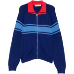 Cardigan con zip multicolore 