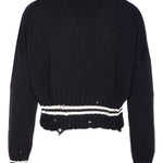Maglione con effetto consumato in nero Marni - donna 