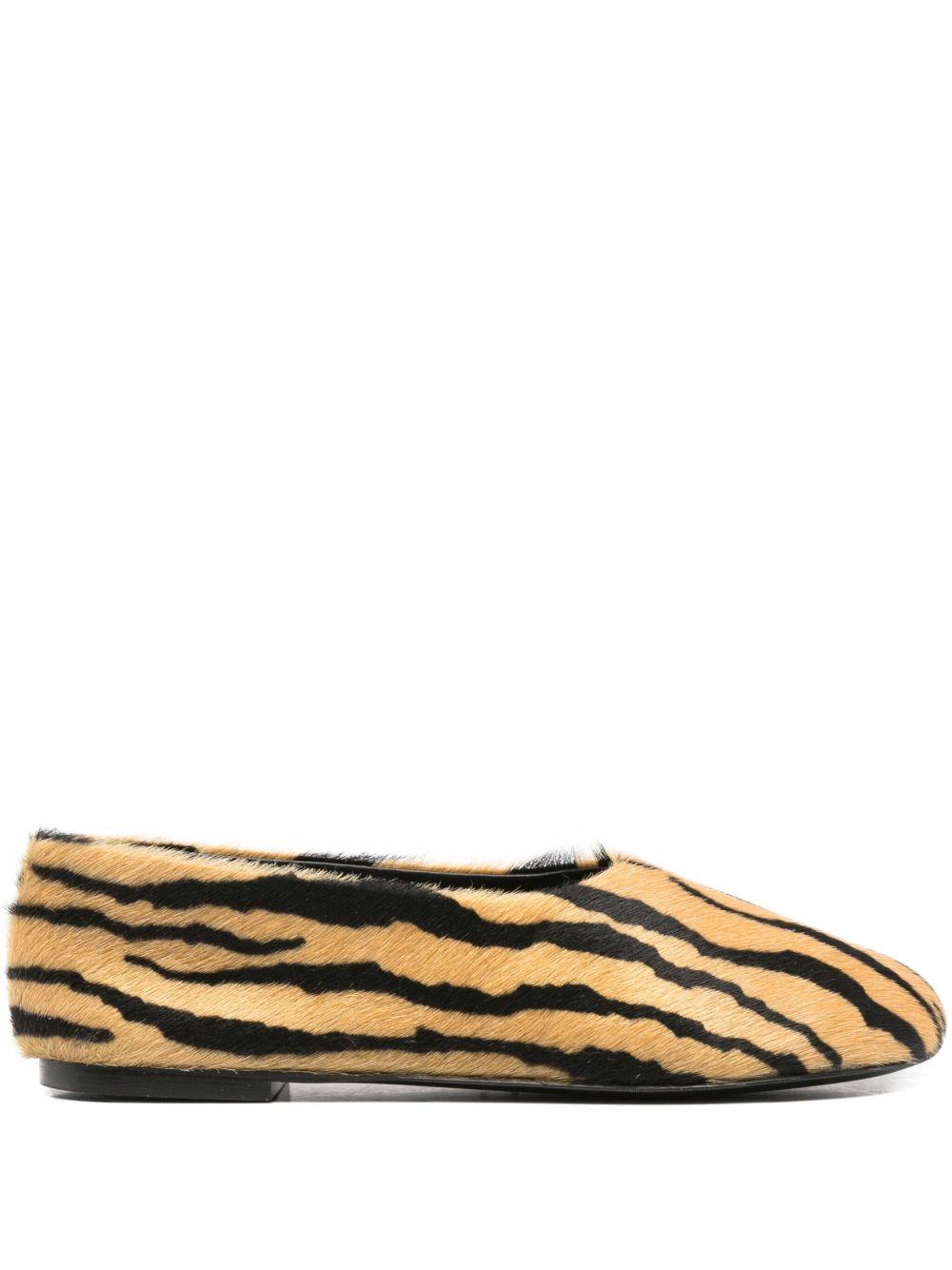 Ballerine glove con stampa animalier in marrone Proenza schouler - donna 