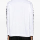 T-shirt a manica lunga stampata in bianco Simone rocha - uomo 