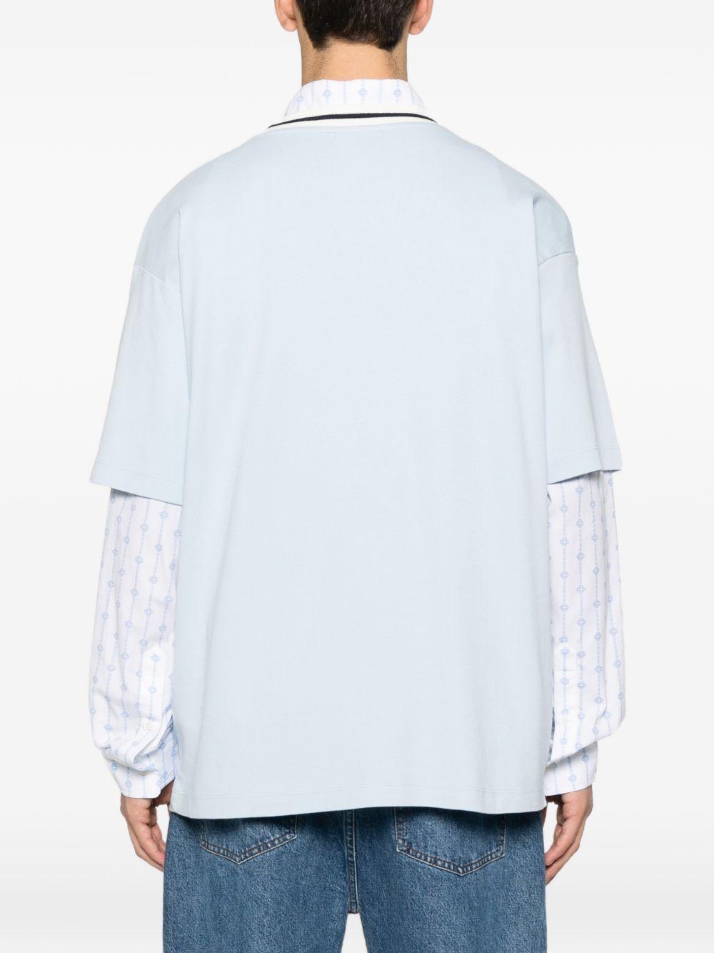 T-shirt girocollo in azzurro Drole de monsieur - uomo 