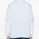 T-shirt girocollo in azzurro Drole de monsieur - uomo 