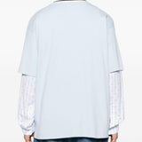 T-shirt girocollo in azzurro Drole de monsieur - uomo 