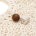 Borsa da spiaggia le petit ronde in avorio Jacquemus - donna 