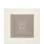 Foulard con stampa monogram in avorio 