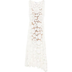 Abito midi in crochet bianco Self-Portrait - donna 