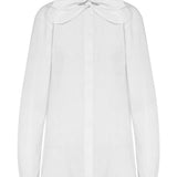 Camicia con fiocco in bianco Moschino - donna 