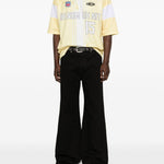 T-shirt con numero floreale in giallo Ih nom uh nit - uomo 