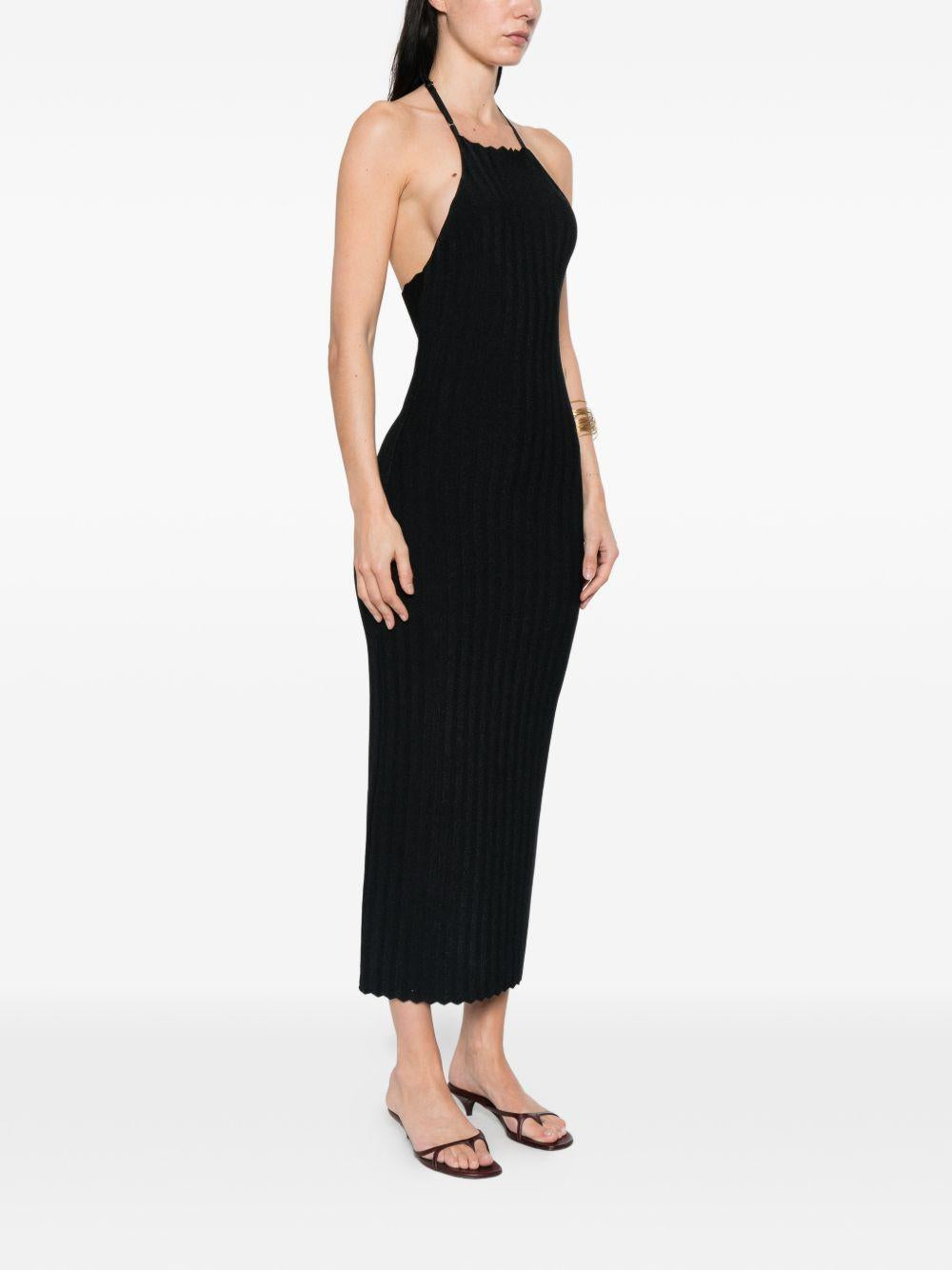 Abito midi tablier in blu scuro Jacquemus - donna 