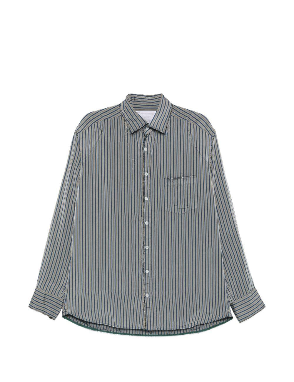 Camicia a righe in grigio Kolor - uomo 