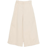 Pantaloni a gamba larga con bottoni in beige Maxmara weekend - donna 
