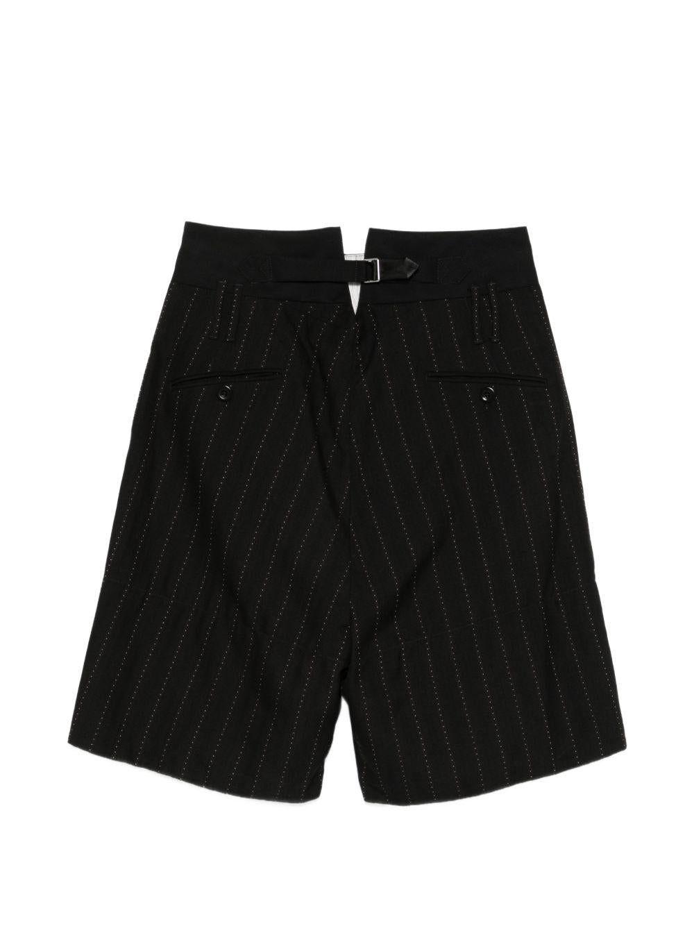 Pantaloncini gessati in nero Namacheko - uomo 