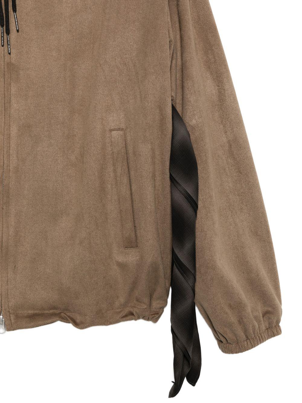 Giacca con zip in marrone Song for the mute - uomo 