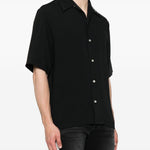 Camicia a maniche corte in nero 