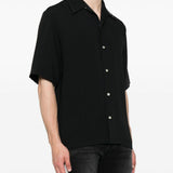 Camicia a maniche corte in nero 
