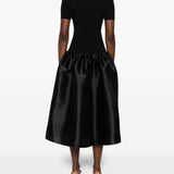 Abito midi in nero Self-Portrait - donna 