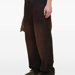 Jeans boyfriend a gamba ampia  in marrone Song for the mute - uomo 