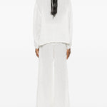 Top con inserti in pizzo in bianco Maurizio - donna 