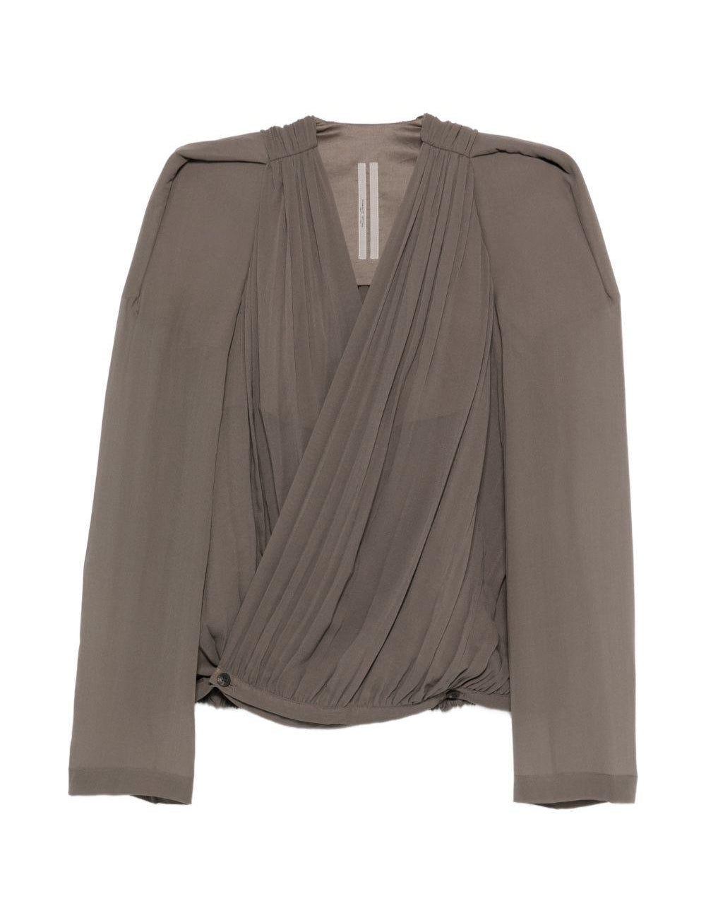 Giacca Maria con scollo a V in talpa Rick Owens - donna 