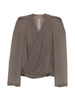 Giacca Maria con scollo a V in talpa Rick Owens - donna