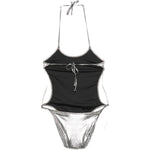 Costume intero dark silver the attico - donna 