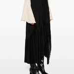 Gonna asimmetrica plissettata in nero Forte forte - donna 