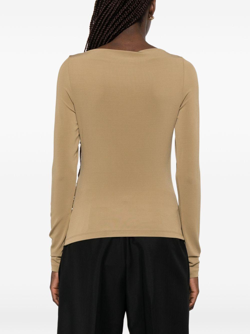 t-shirt arricciato gomma in beige Maxmara - donna 