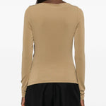 t-shirt arricciato gomma in beige Maxmara - donna 