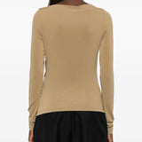 t-shirt arricciato gomma in beige Maxmara - donna 