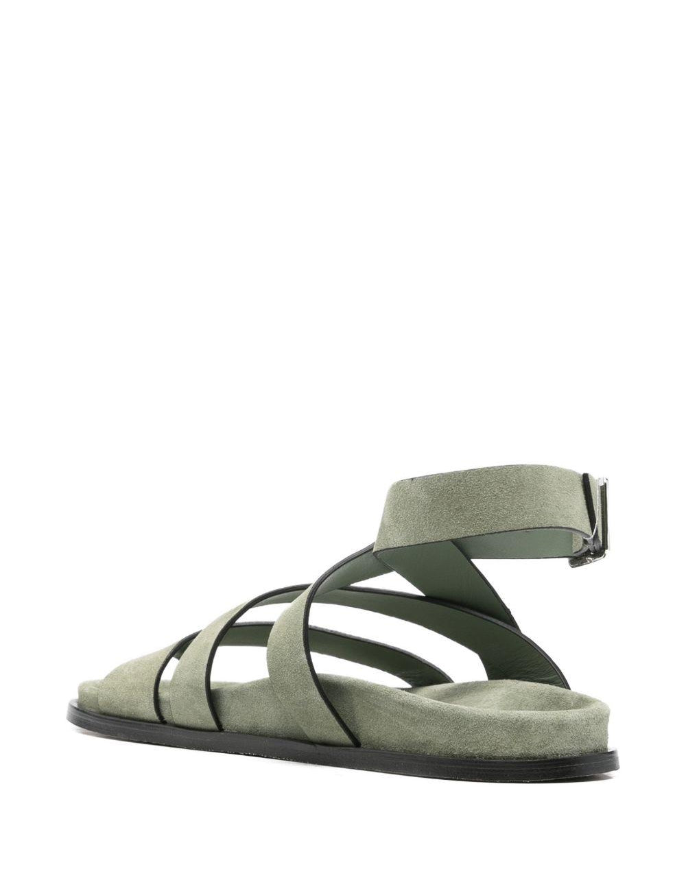 Sandali in pelle in verde Alohas - donna 