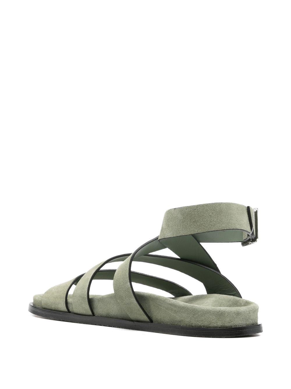 Sandali in pelle in verde Alohas - donna 