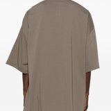 T-shirt girocollo in grigio Rick owens - uomo 