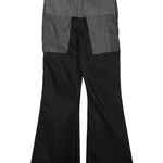 Pantaloni a vita alta Dirt Bolan in nero - unisex 