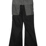 Pantaloni a vita alta Dirt Bolan in nero - unisex 