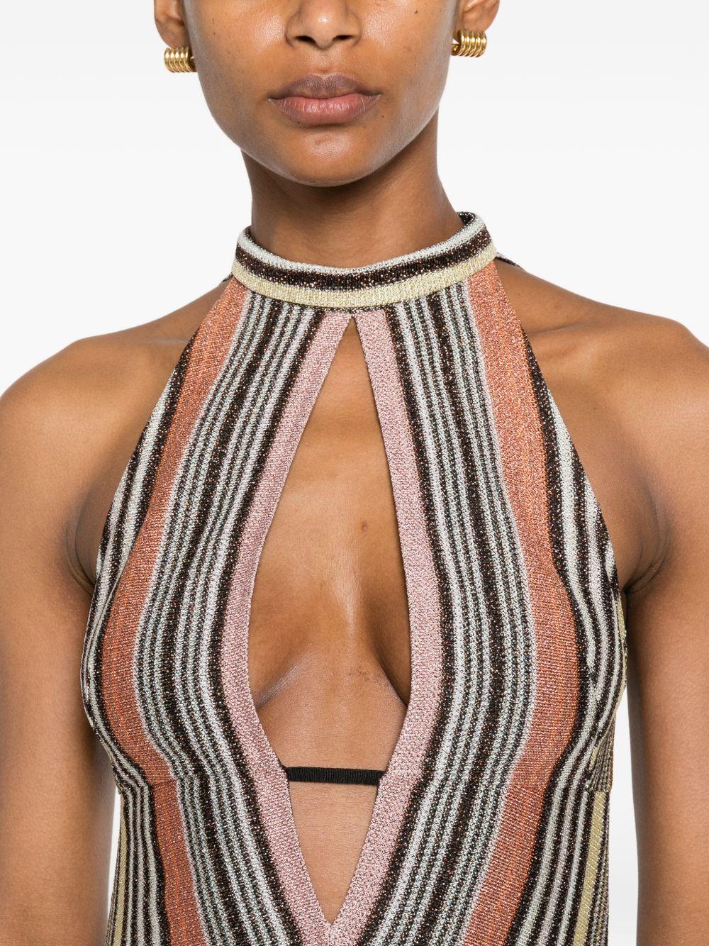 ABITO CORTO SCOLLO ALL'AMERICANA MULTICOLOR MISSONI - DONNA 