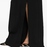 Abito lungo con inserti in pizzo nero Ermanno Scervino - donna 