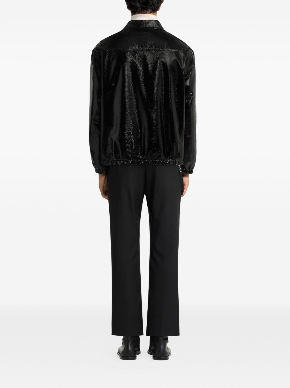 Giacca oversize in vinile in nero Courrèges - donna 
