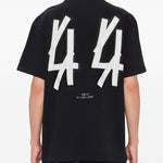 T-shirt con stampa grafica in nero 44 label group - uomo 