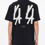T-shirt con stampa grafica in nero 44 label group - uomo 