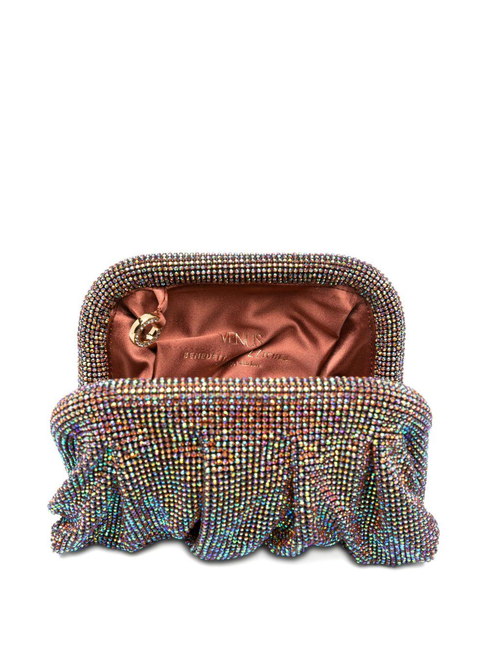 Clutch Venus piccola con cristalli multicolor Benedetta Bruzziches - donna 
