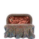 Clutch Venus piccola con cristalli multicolor Benedetta Bruzziches - donna 