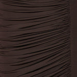Abito midi con ruches in marrone Rotate holiday - donna 